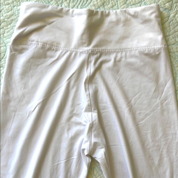 SATINA White High-Waisted Leggings One Size - Picture 3 of 5